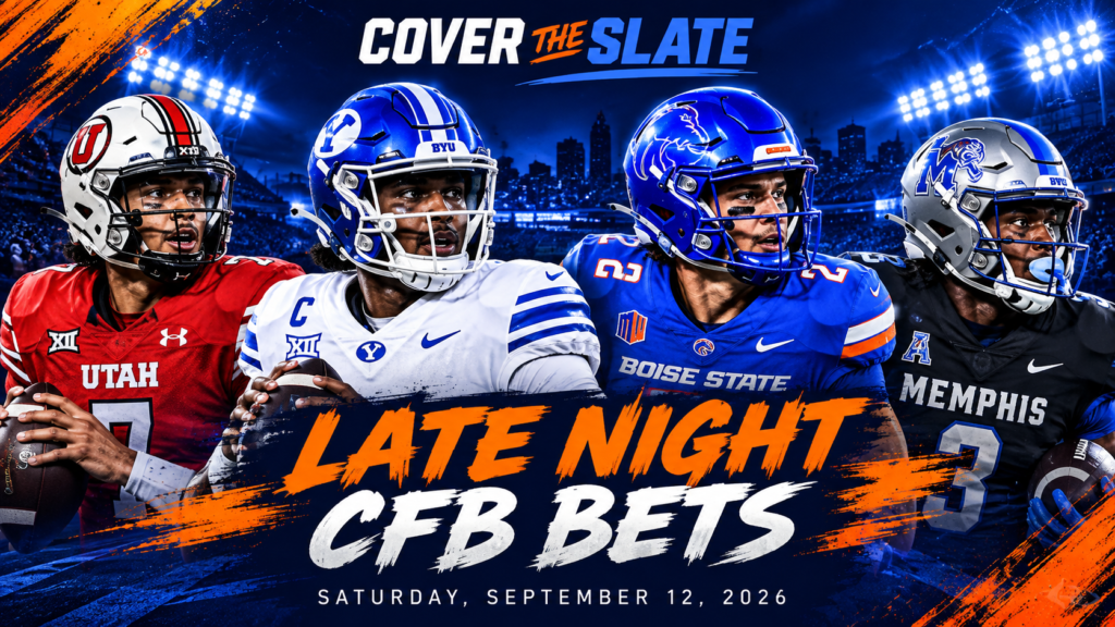 Late night college football best bets for Saturday, September 12, 2026