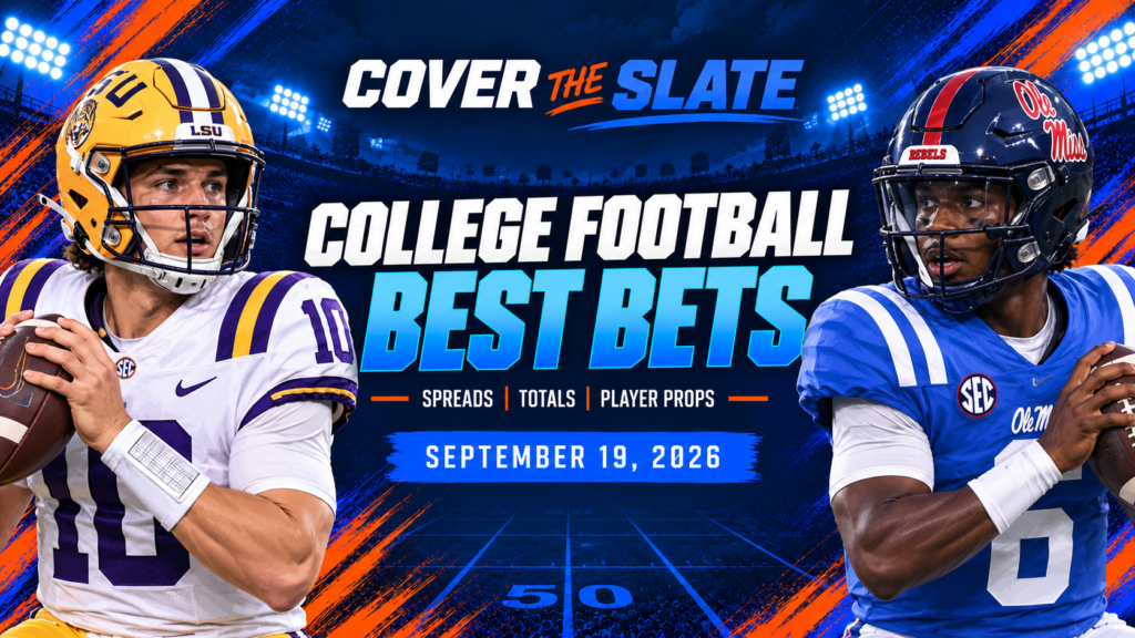 College Football Best Bets: Saturday Week 3 Picks for 9/19/26