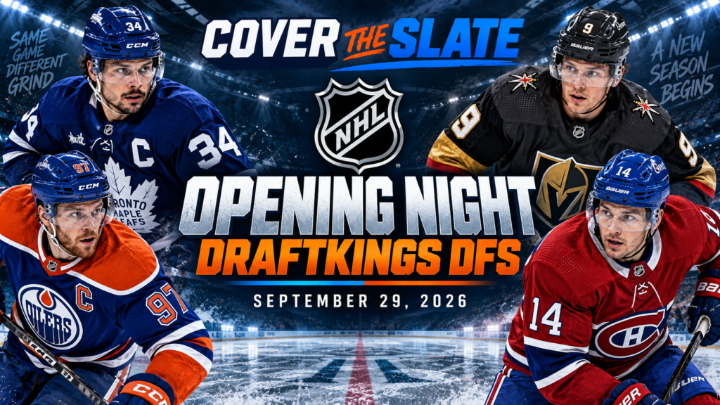 NHL DFS Opening Night: DraftKings Stacks, Goalies & Best Plays September 29 2026