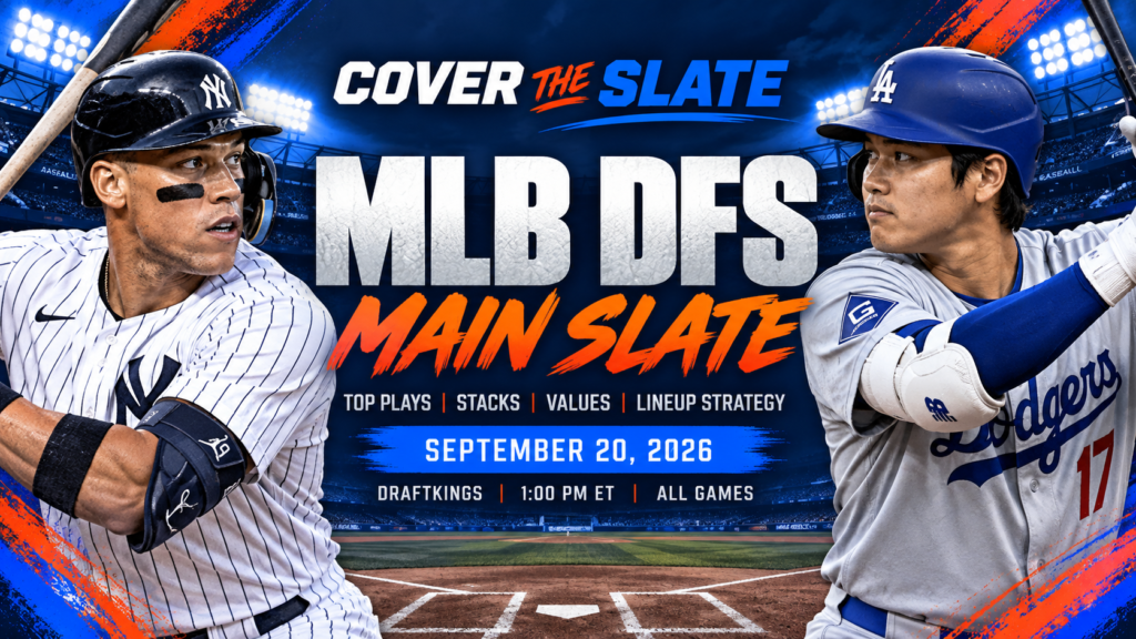 MLB DFS Picks Today: DraftKings Main Slate Pitchers, Stacks & Values