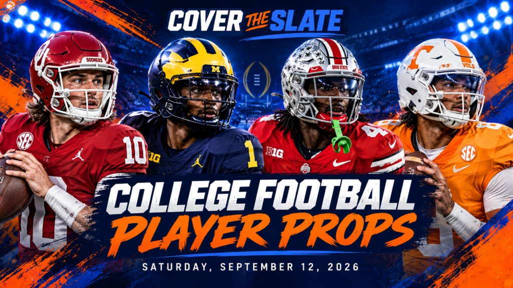 College football player props for Saturday, September 12, 2026