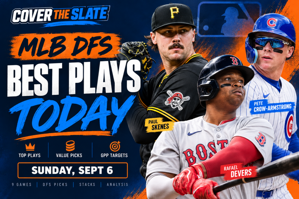 MLB DFS Picks Today: DraftKings Main Slate Picks for September 6
