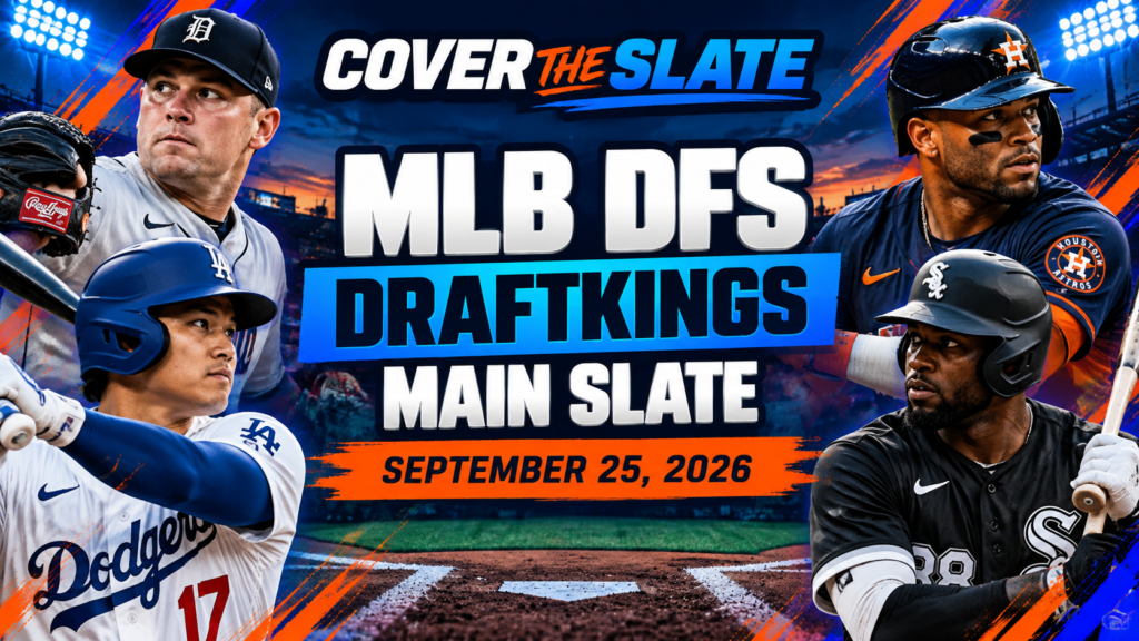 MLB DFS Picks: DraftKings Main Slate | September 25, 2026 feature image.
