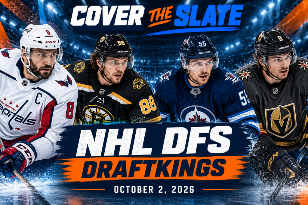 NHL DFS DraftKings | October 2, 2026: Main Slate Picks & Stacks