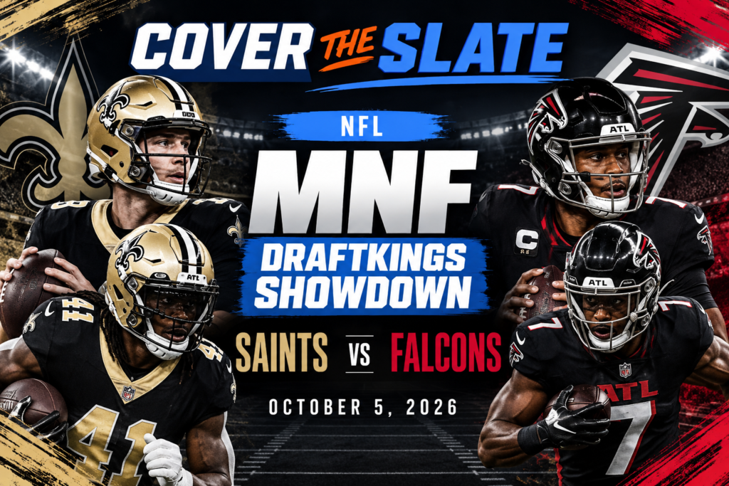 NFL DFS MNF DraftKings Showdown: Falcons vs. Saints Week 4 | Cover The Slate