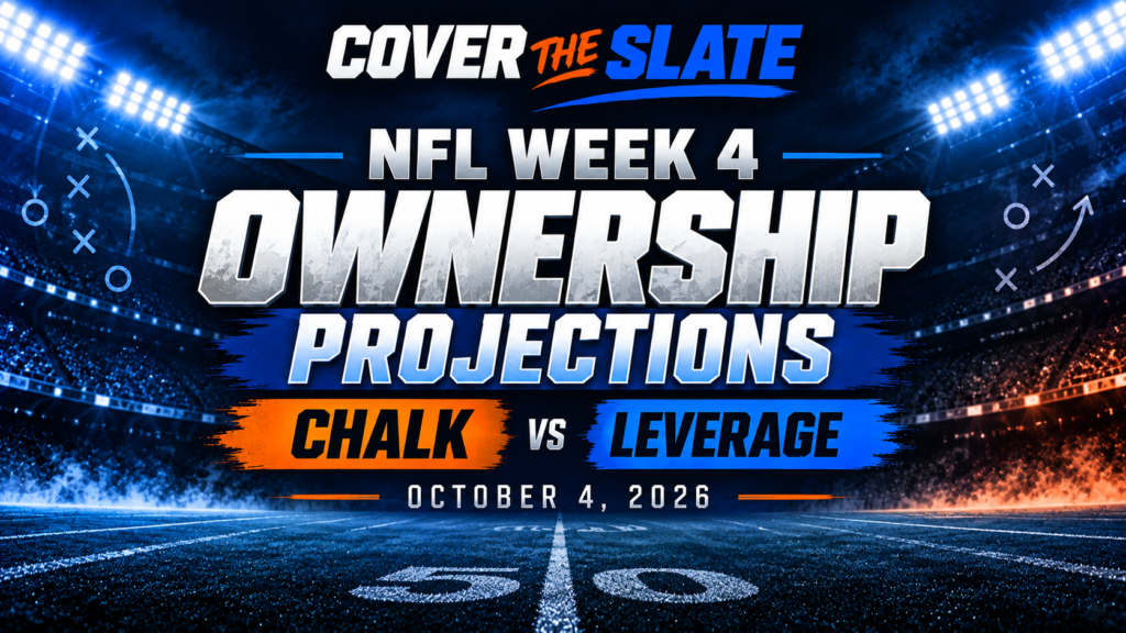 NFL Week 4 DraftKings Ownership Projections: Chalk vs. Leverage | Cover The Slate