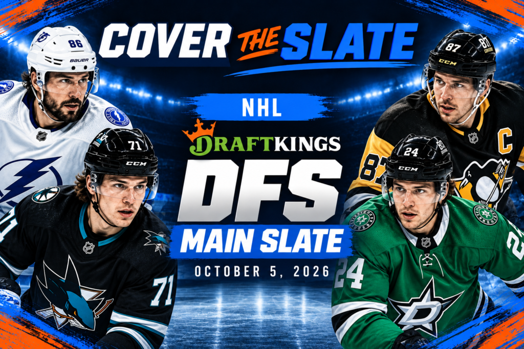 NHL DFS DraftKings Main Slate Picks & Stacks: October 5, 2026 | Cover The Slate