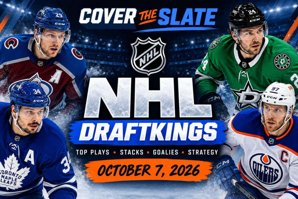 NHL DFS DraftKings Picks: October 7, 2026 Stacks, Values & Lineup | Cover The Slate