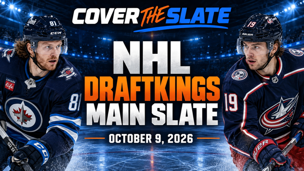 NHL DFS DraftKings Picks October 9, 2026: Stacks, Values and Goalies | Cover The Slate