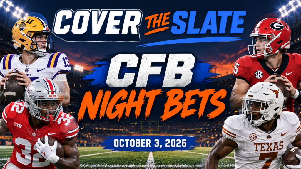 College Football Night Bets | October 3, 2026
